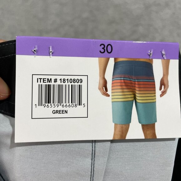 NEW ONeill Mens 30 Gradient Stripe Boardshorts Quick-Dry 4-Way Stretch Multi - Picture 5 of 7